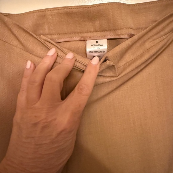 Tan Business Pantsuit Belted by John Meyer - Picture 8 of 8